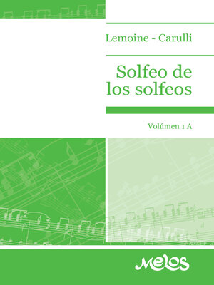 cover image of Solfeo de solfeos, Volumen 1a